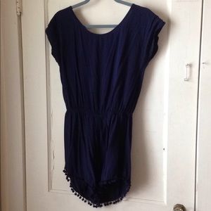 Navy summer romper